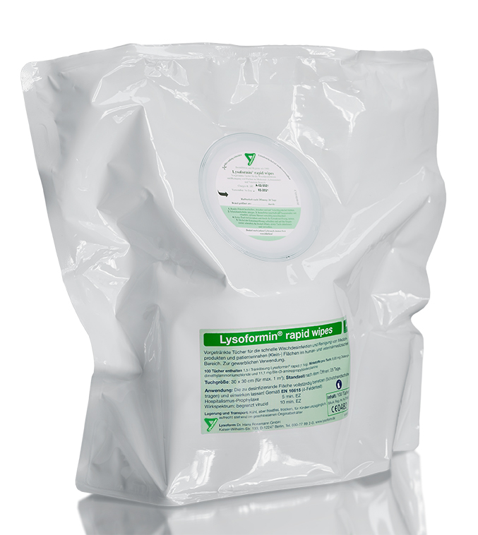 Lysoform Surface disinfection Lysoformin rapid wipes